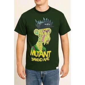 Diamond Supply Co "Military Mutant Ape" Graphic T-Shirt Size S Military Green